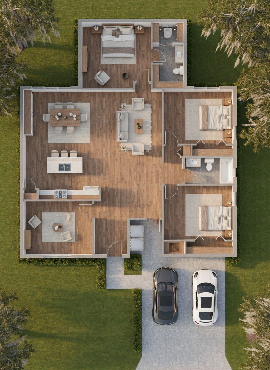 Model 1740 Floor Plan